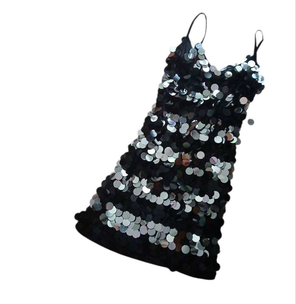 Vero Moda Black Sequin Dress